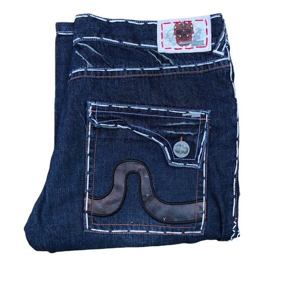 RARE Laguna Beach Embroidered Jeans Size 36 Blue - Picture 2 of 11